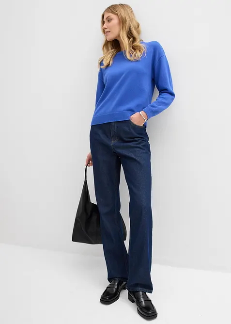 Oversize-Pullover aus reiner Baumwolle, bonprix