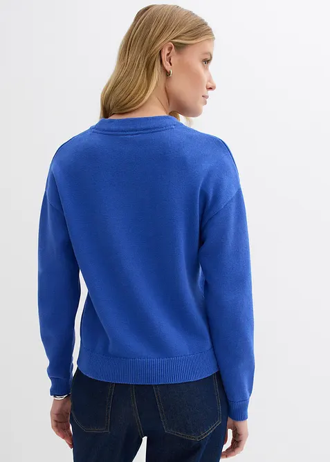 Oversize-Pullover aus reiner Baumwolle, bonprix