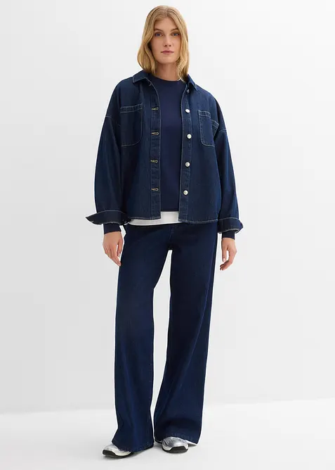 Oversize-Sweatshirt aus reiner Bio-Baumwolle, bonprix