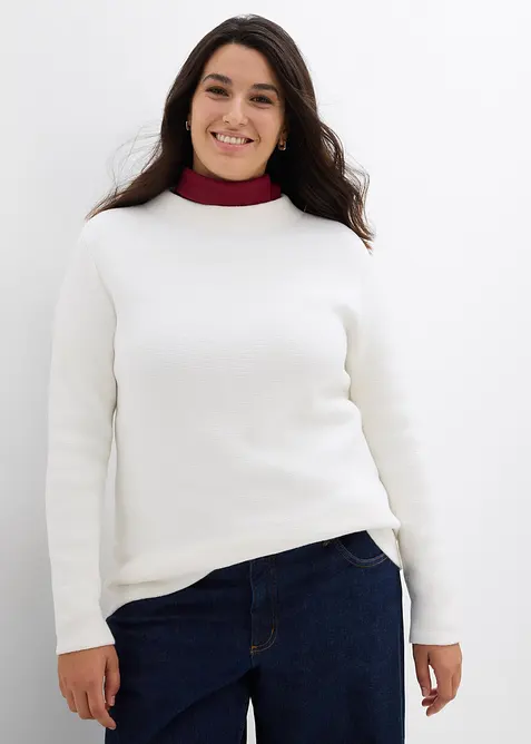 Pullover mit Stehkragen, bonprix