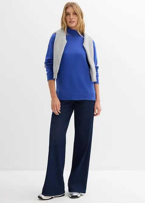 Rollkragenpullover aus reiner Baumwolle, bonprix