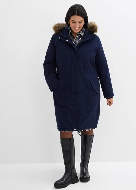 Parka longue et rembourr&eacute;e, bonprix