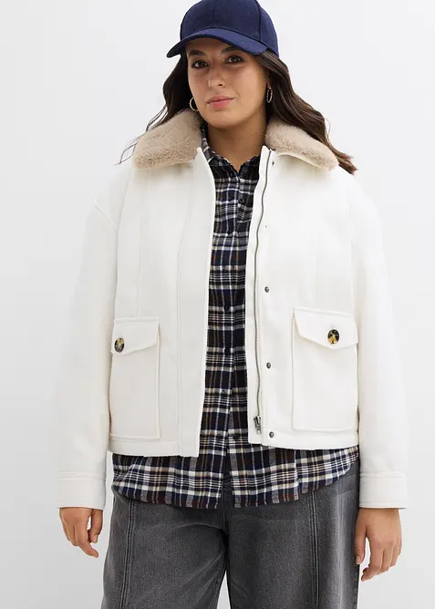 Winterjacke in Wolloptik, bonprix