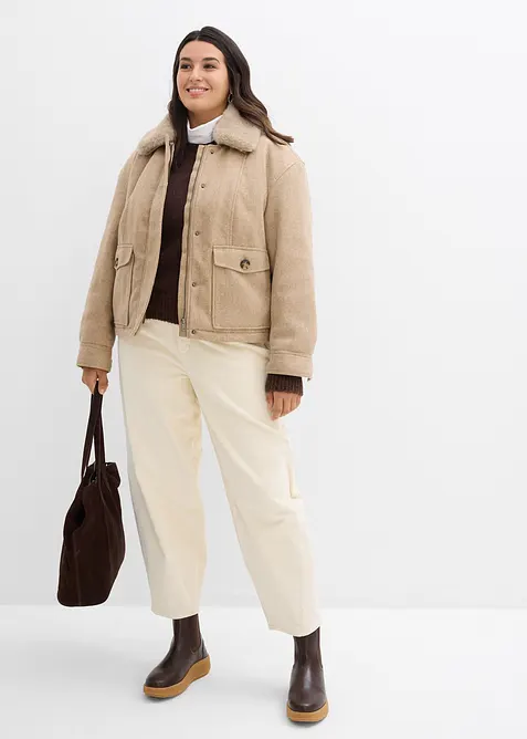 Winterjacke in Wolloptik, bonprix