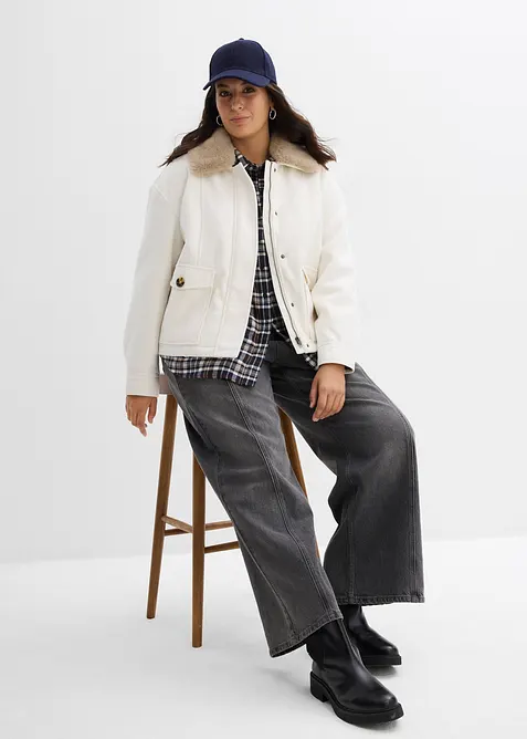 Winterjacke in Wolloptik, bonprix