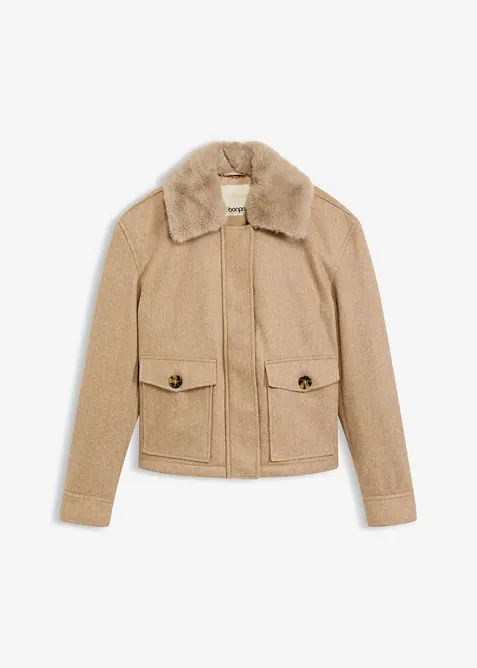 Winterjacke in Wolloptik, bonprix