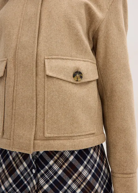 Winterjacke in Wolloptik, bonprix