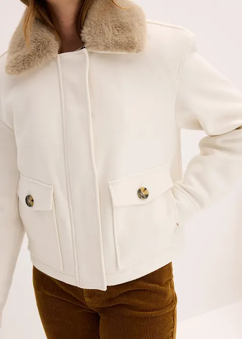 Winterjacke in Wolloptik, bonprix