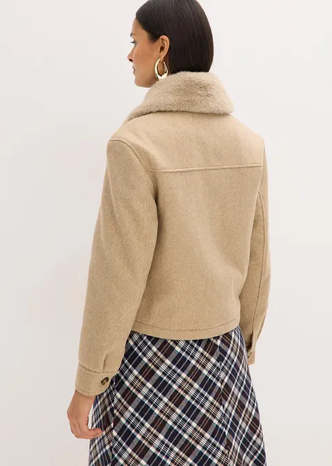 Winterjacke in Wolloptik, bonprix