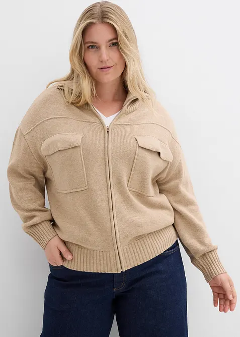 Oversize-Strickjacke, bonprix