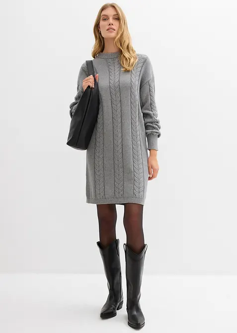 Robe en maille 100% coton, bonprix