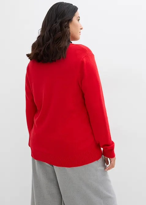 Longstrickjacke aus softem Viskose-Mix, bonprix