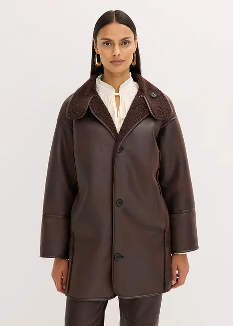 Lammfellimitat-Jacke, bonprix