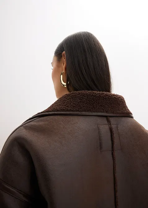 Lammfellimitat-Jacke, bonprix