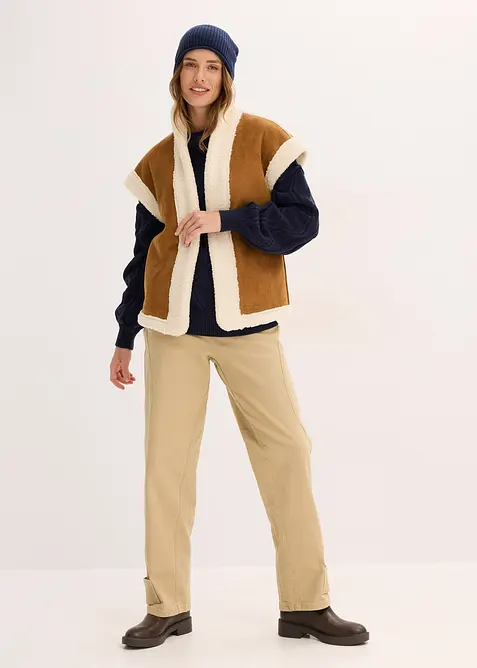 Pull oversize &agrave; motif torsad&eacute;, bonprix