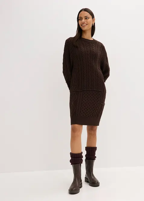 Robe en maille torsadée, bonprix