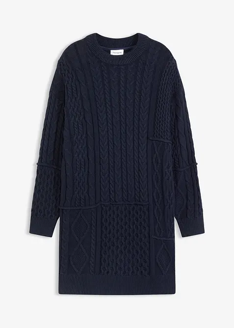 Robe en maille torsadée, bonprix