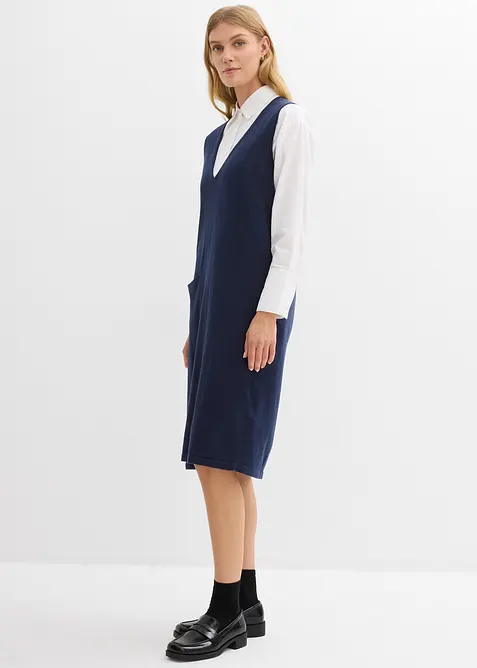 Robe en maille 100% coton, bonprix