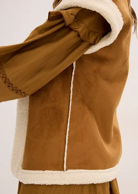 Lammfellimitat-Weste, bonprix