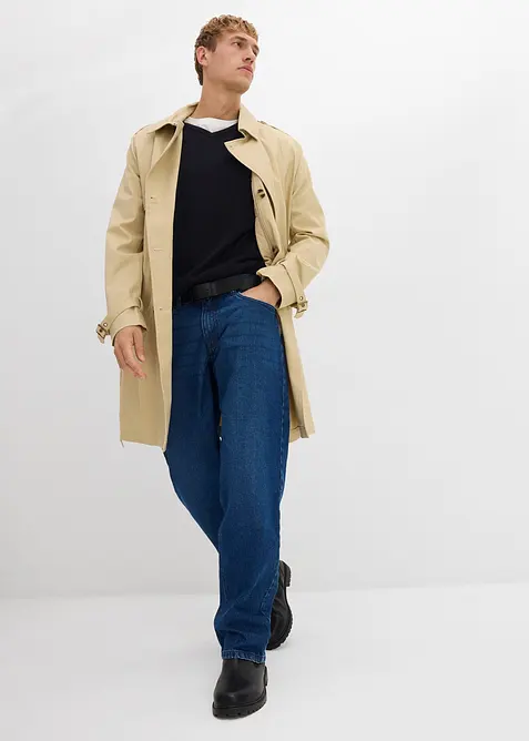 Pull en fine maille avec laine mérinos, bonprix