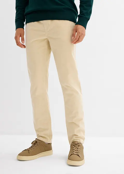 Regular Fit Cord-Schlupfhose, Straight, bonprix