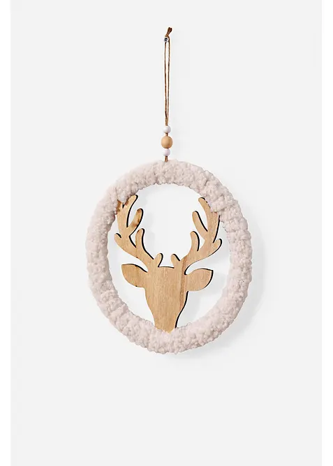 Hängedeko Kranz mit Elchkopf, bonprix