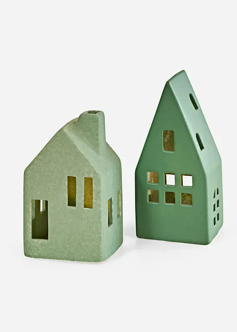 LED-Deko-Objekte Häuser (2-tlg. Set), bonprix