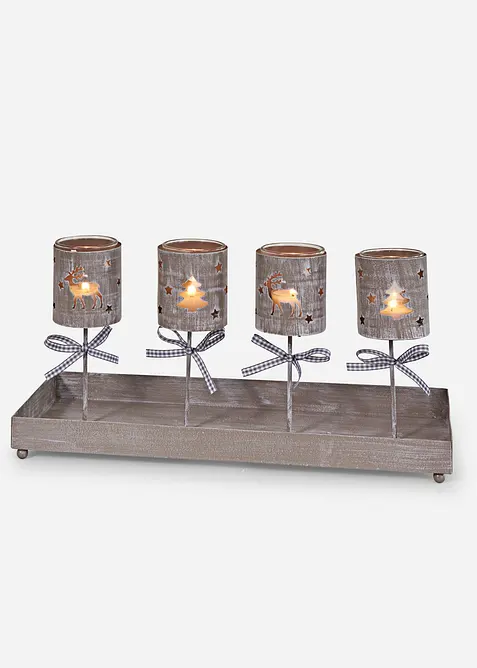 Bougeoir pour 4 bougies chauffe plat, bonprix