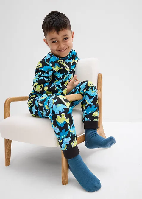 Pyjama aus reiner Bio-Baumwolle, bonprix