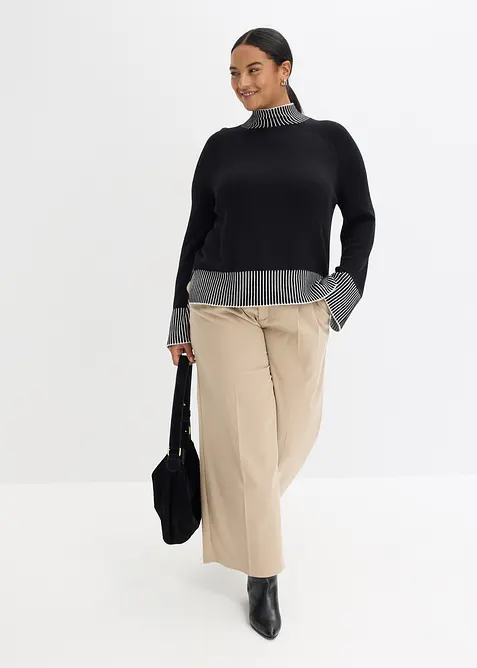 Pull &agrave; col montant, bonprix