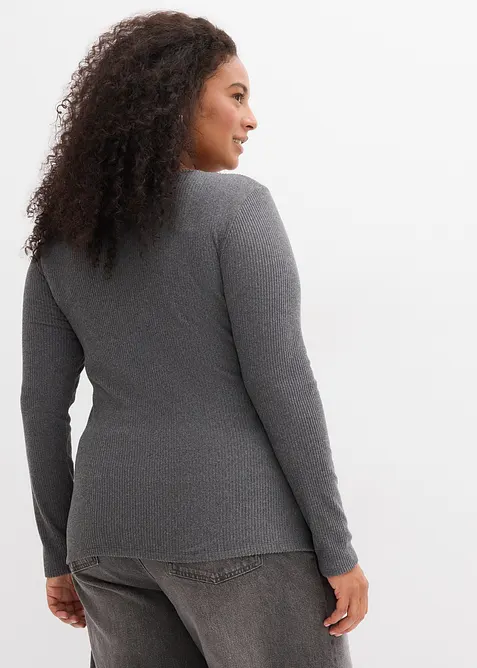 T-shirt thermique côtelé, bonprix