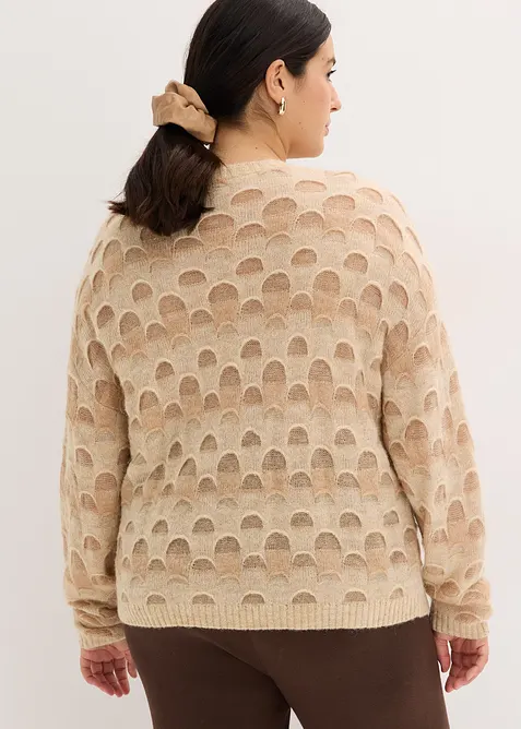 Softer Oversized Pullover mit Wolle und Alpaka, bonprix