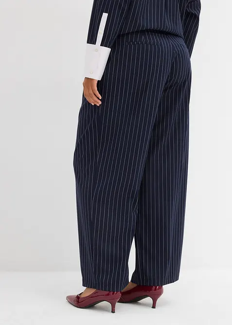 Pantalon à pinces en viscose mélangée, bonprix