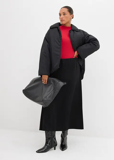 T-shirt côtelé à fronces, bonprix