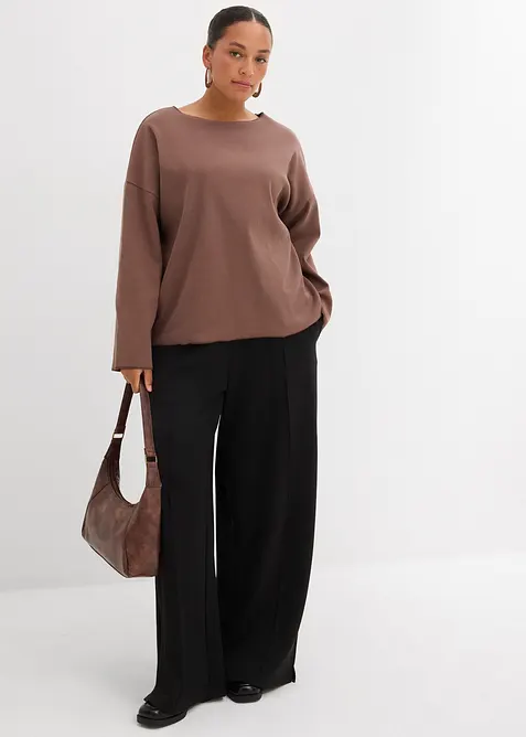 Langarmshirt aus Rippware, bonprix