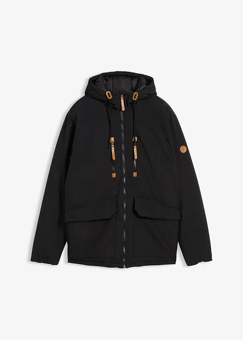 Parka d’hiver à capuche et détails enduits, bonprix