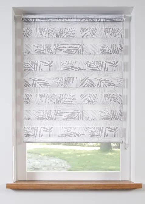 Doppelrollo mit Blätterdruck, bonprix