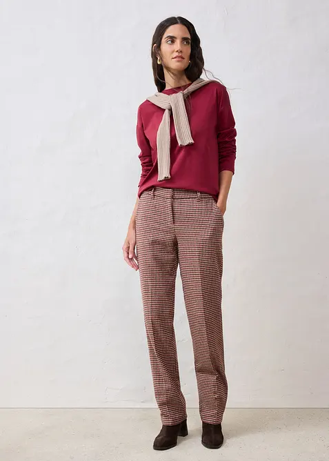 T-shirt manches longues contenant de la soie, bonprix