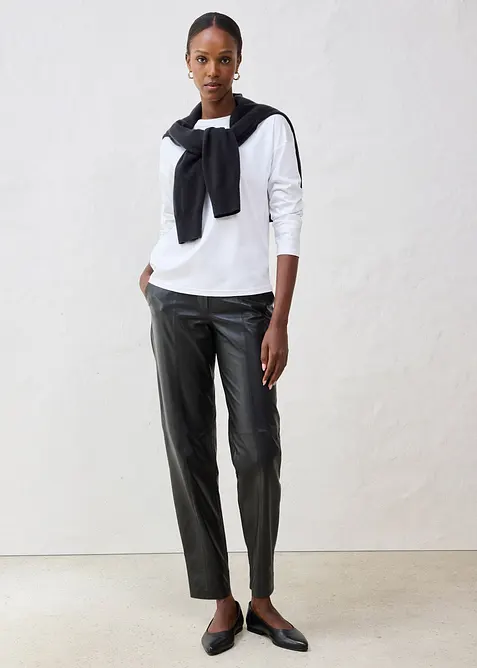 Langarmshirt mit Seidenanteil, bonprix