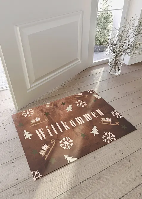 Fußmatte mit weihnachtlichem Motiv, bonprix