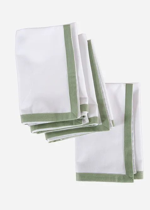 Lot de 4 serviettes en coton, bonprix