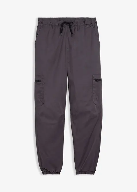 Pantalon cargo thermique doublé jersey, loose, bonprix