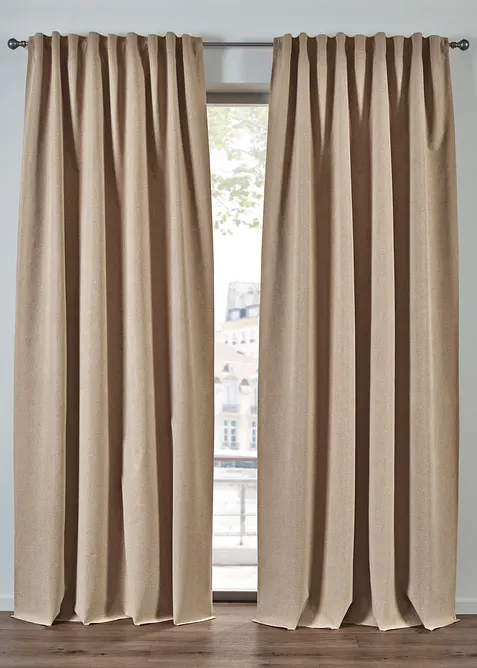 Rideau occultant, envers enduit, aussi en XXL (1 pce), bonprix