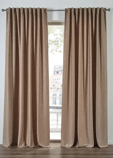 Samtvorhang mit Crush Effekt (1er Pack), bonprix