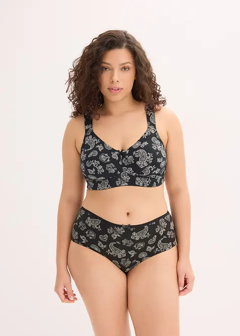 BH ohne Bügel mit Bio-Baumwolle (3er Pack), bonprix