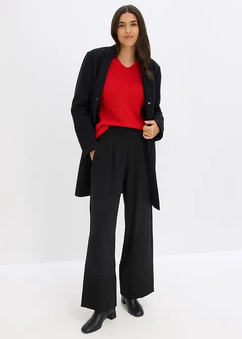 Oversize-Pullover aus Woll-Mix, bonprix