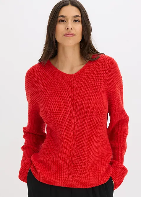 Oversize-Pullover aus Woll-Mix, bonprix
