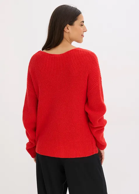 Oversize-Pullover aus Woll-Mix, bonprix