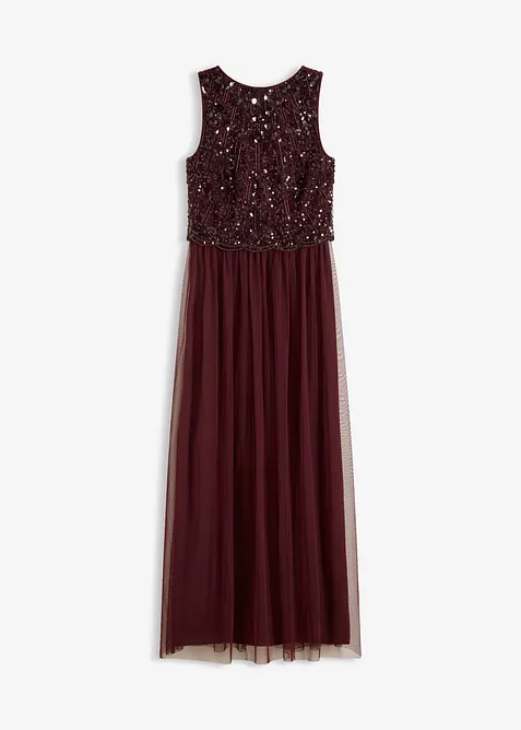 Robe longue avec haut brodé de sequins, bonprix