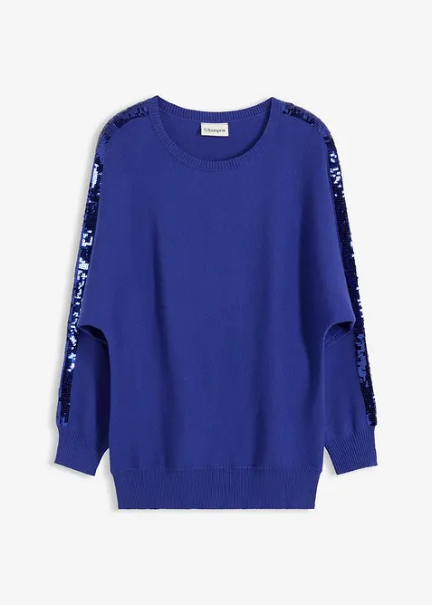 Feinstrickpullover mit Pailletten, bonprix